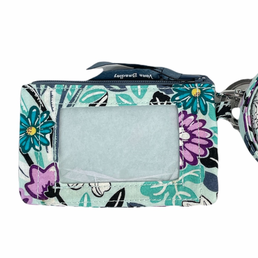 Vera Bradley Penelope’s Garden Up Zip ID & Lanyard - Picture 5 of 6